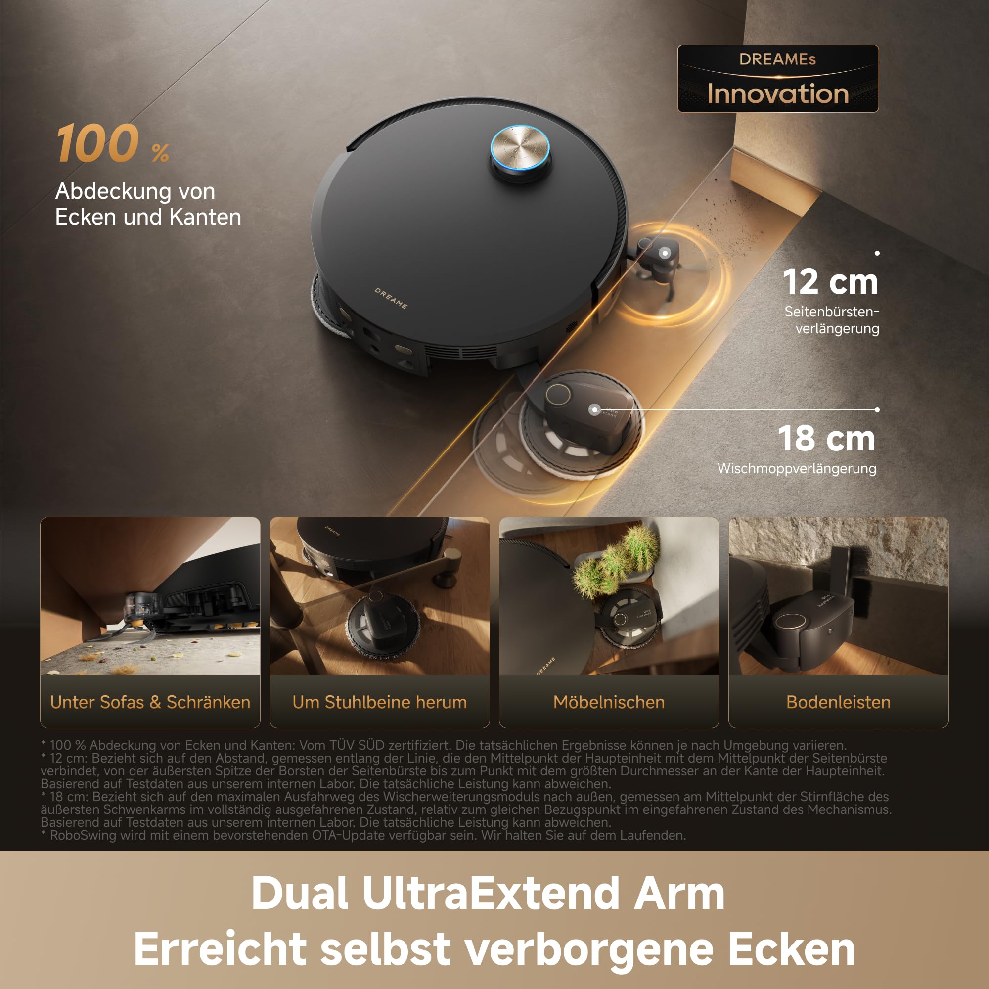 dreame X60 Pro Ultra Complete Saugroboter mit UltraExtend-Armen,42.000Pa 4