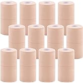 BQTQ 12 Rolls Elastic Tape Adhesive Elastic Bandage Wrap 4 inch Stretch Bandage Wrap Wound Wrap Tape Elastic Adhesive Tape Wrap Bandages for Wrist Ankle Swelling Sprains