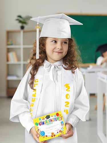 Graduation Cap And Gown Matte Preschool Graduation Cap Gown Set With ...