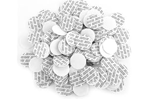 Grevosea 200 Pieces Pressure Sensitive Seals Foam Lid Liners Bottle Cap Liners Seals Safety Tamper Resistant Sealing for Glass & Plastic Jar Bottles Containers (27mm/1inch)