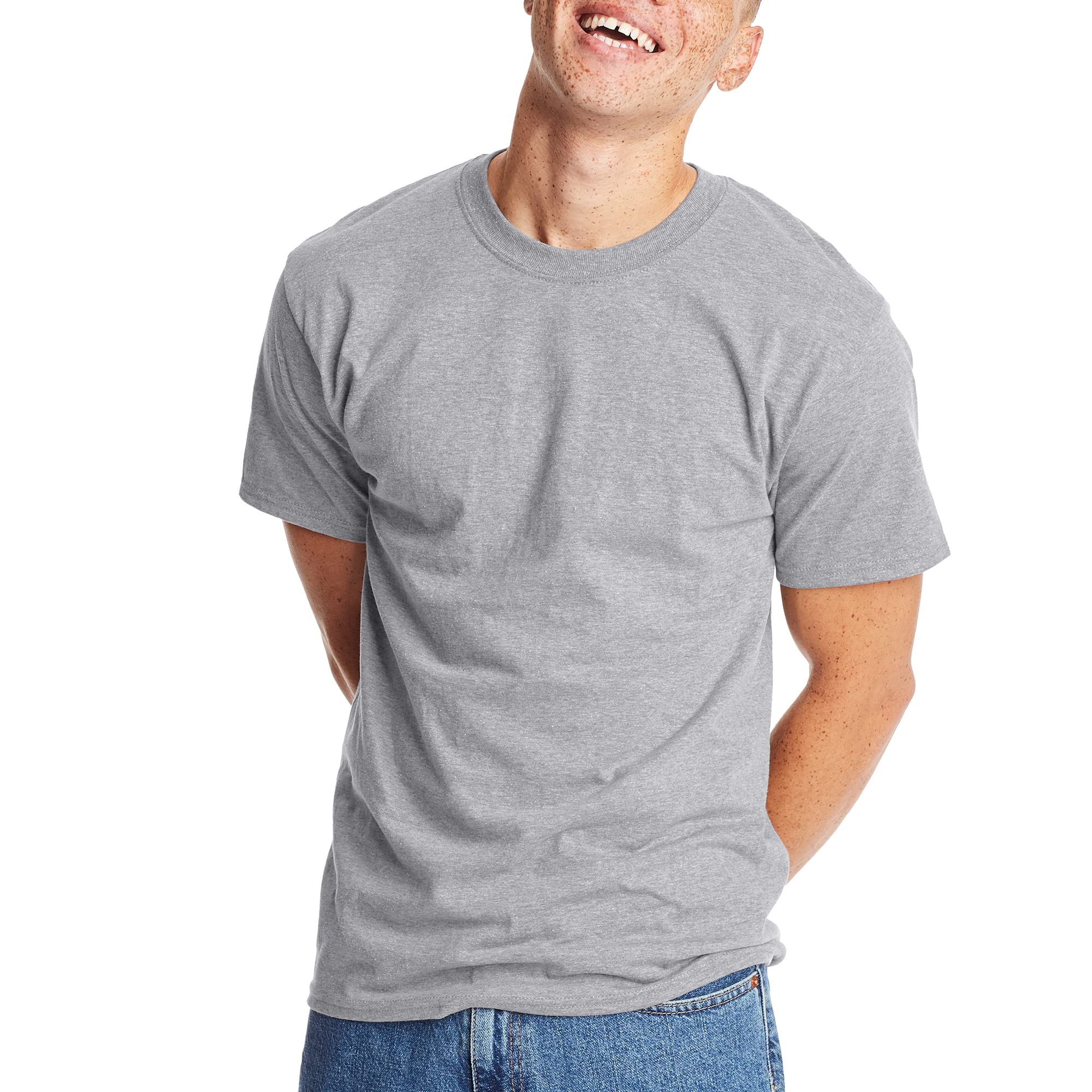 Hanes Unisex T-Shirt, Beefy Crewneck Cotton