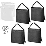 Emart Heavy Duty Sandbag Photo Studio Weight Bag Saddlebag Design for Photography Stand Light Stand Tripod, Outdoor…