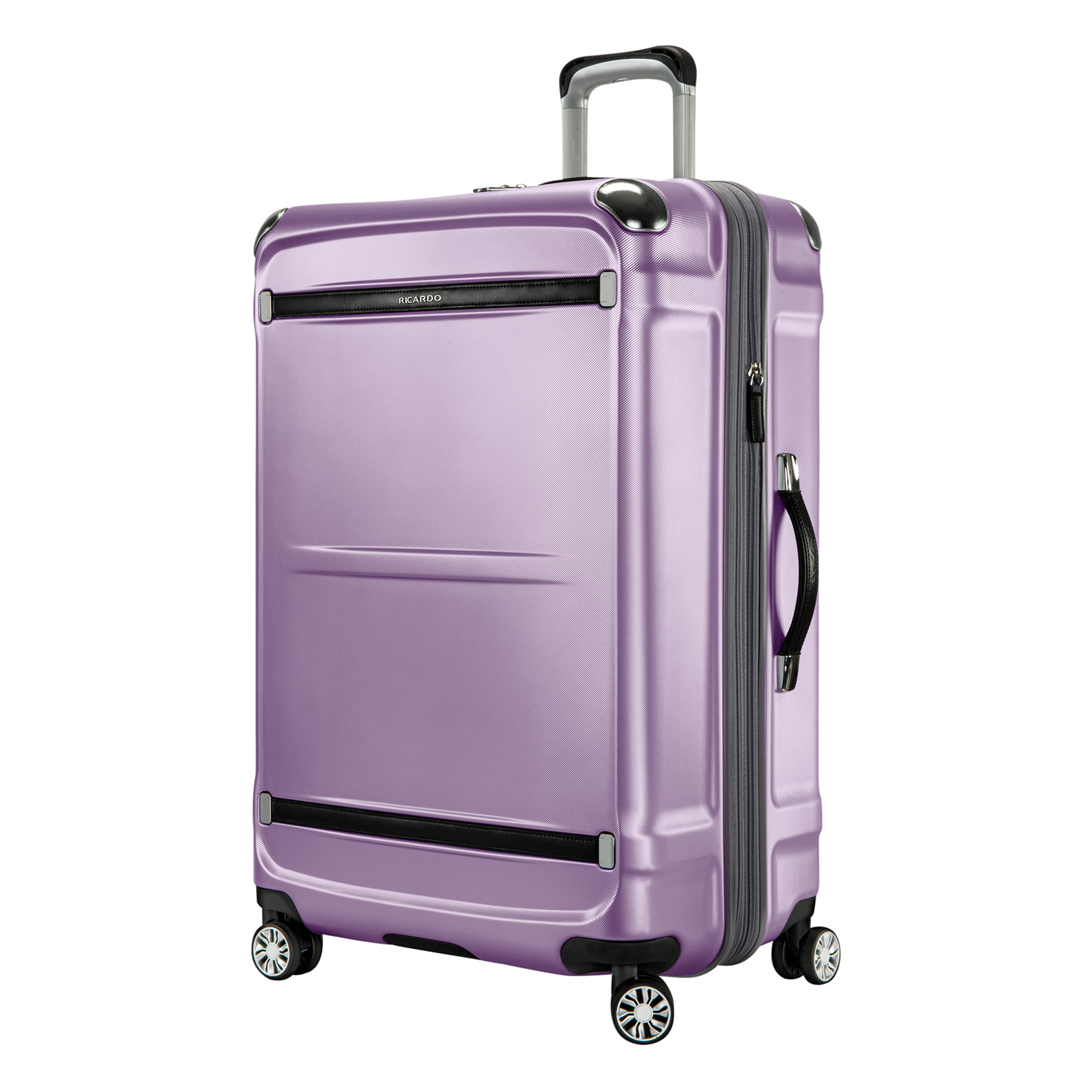 Rodeo Drive 2.0 Hardside 4 Wheel Spinner, TSA Lock, Lightweight Suitcase, Unisex, Stylish, Silver Lilac, 29-Inch Checked-Large