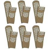 Secure Step Double-Sided Comfort Safety Sock - Tan - Large (6 Pair) - Men's Size: 6-7 / Women's Size: 7-8