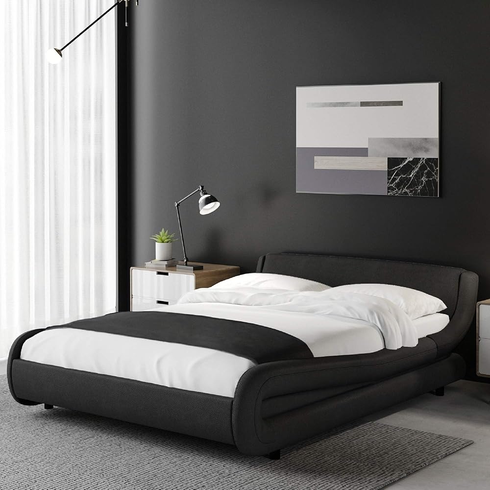 38/mo Finance Kealive Modern Queen Platform Bed Frame with
