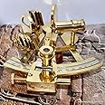 Humaira Nautical 4" Solid Brass Sextant Nautical Working Instrument Astrolabe Ships Maritime Gift