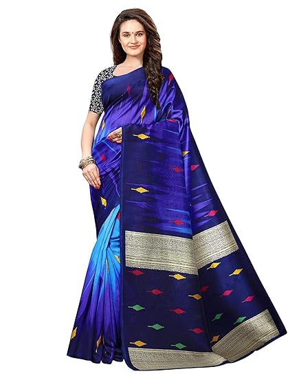 Women's Bhagalpuri Saree With Blouse Piece