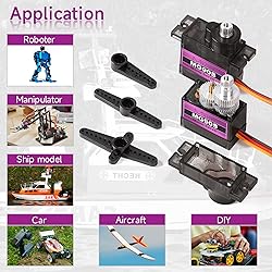 Miuzei MG90S 9G Micro Servo Motor Metal Geared