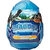 DreamWorks Dragons The Nine Realms, Crystal Plush Dragons, 3-inch, Kids Toys for Age 4 and Up (Styles May Vary)