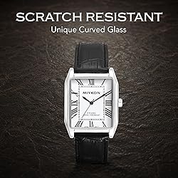 Miykon Vintage Watches for Men - Tank Square Silver