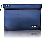 Fireproof Waterproof Money Document Bag - with 4200°F Heat Insulated, Safe Fireproof Storage Pouch with Zipper, Upgraded 8 La