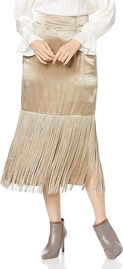 Amazon リリーブラウン Jqサテンフリンジスカート Lwfs4110 レディース スカート 通販