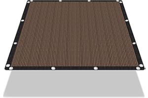 EMERIT 90% Shade Cloth Sun Shade Fabric Privacy Screen Shade Cover for Patio Garden Pergola Shade Cover Canopy with Gromments