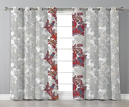 Amazon Com Stylish Window Curtains Floral Romantic Boho