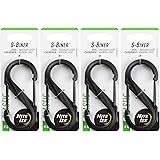 Nite Ize S-Biner Plastic No.4 Tactical Black Dual-Gated Carabiner (4-Pack)