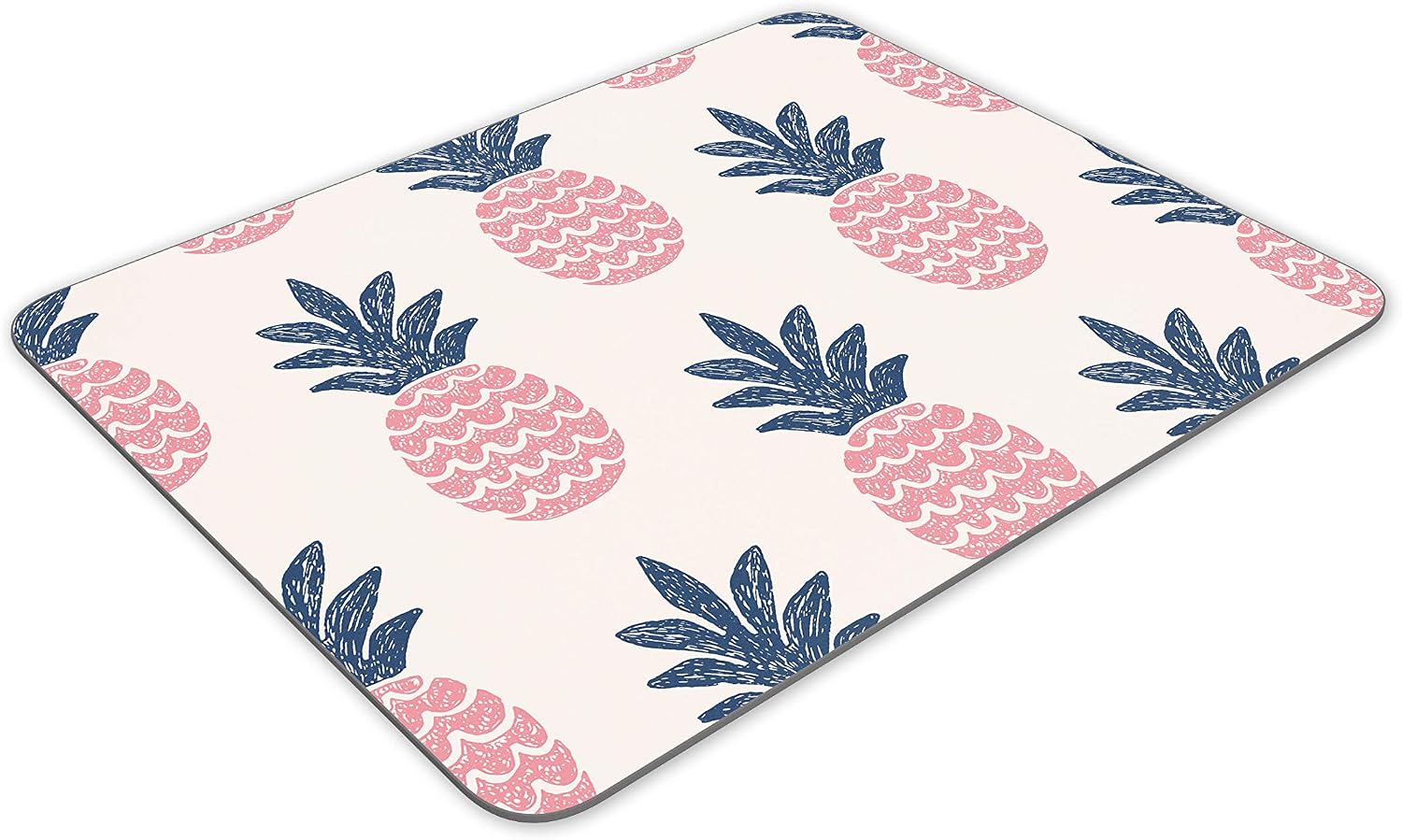 Cute Pineapple Coral Pattern Mouse Mat Pad - His Hers Art Computer #14404, Multicolor, 23.5cm x 19.6cm x 5mm - Image 4