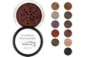 Hair Root Touch Up Powder – Root Cover Up Hair Powder – 11 True-to-Nature Root Concealer Shades – Zero Fragrance, Talc or Parabens – Hair Cover Hairline Powder by NuBeauti (Without Brush, Dark Auburn)