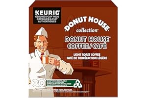 Donut House Collection Light Roast K-Cup Coffee Pods, 30 Count For Keurig Coffee Makers