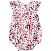 EASWEET Bamboo Viscose Baby Romper Infant Girl Ruffle Sleeveless Newborn Baby Girl Bodysuit