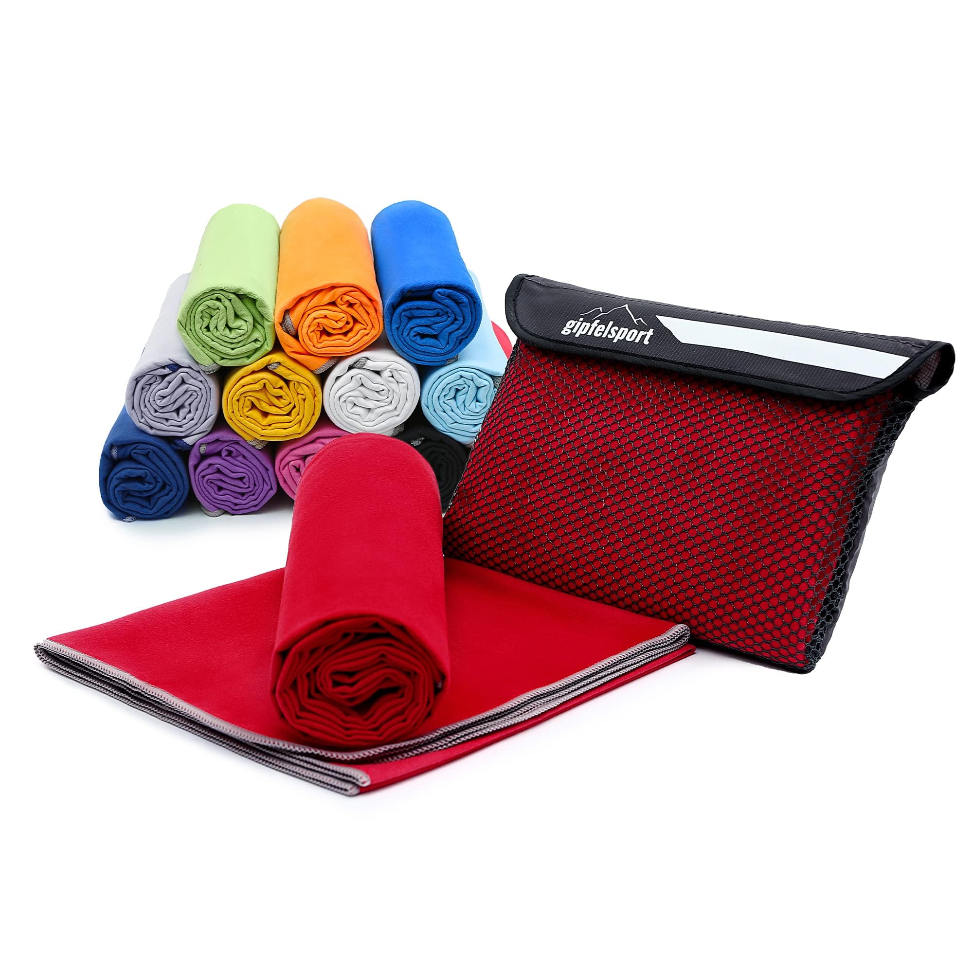 gipfelsport Microfibre Towel | 12 - Red | M(110x50cm)