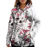 PAGYMO Graphic Hoodies for Women Cute Print Funny Design Trendy Cool Colorful Novelty Fashion Pullover Hooded Sweatshirt