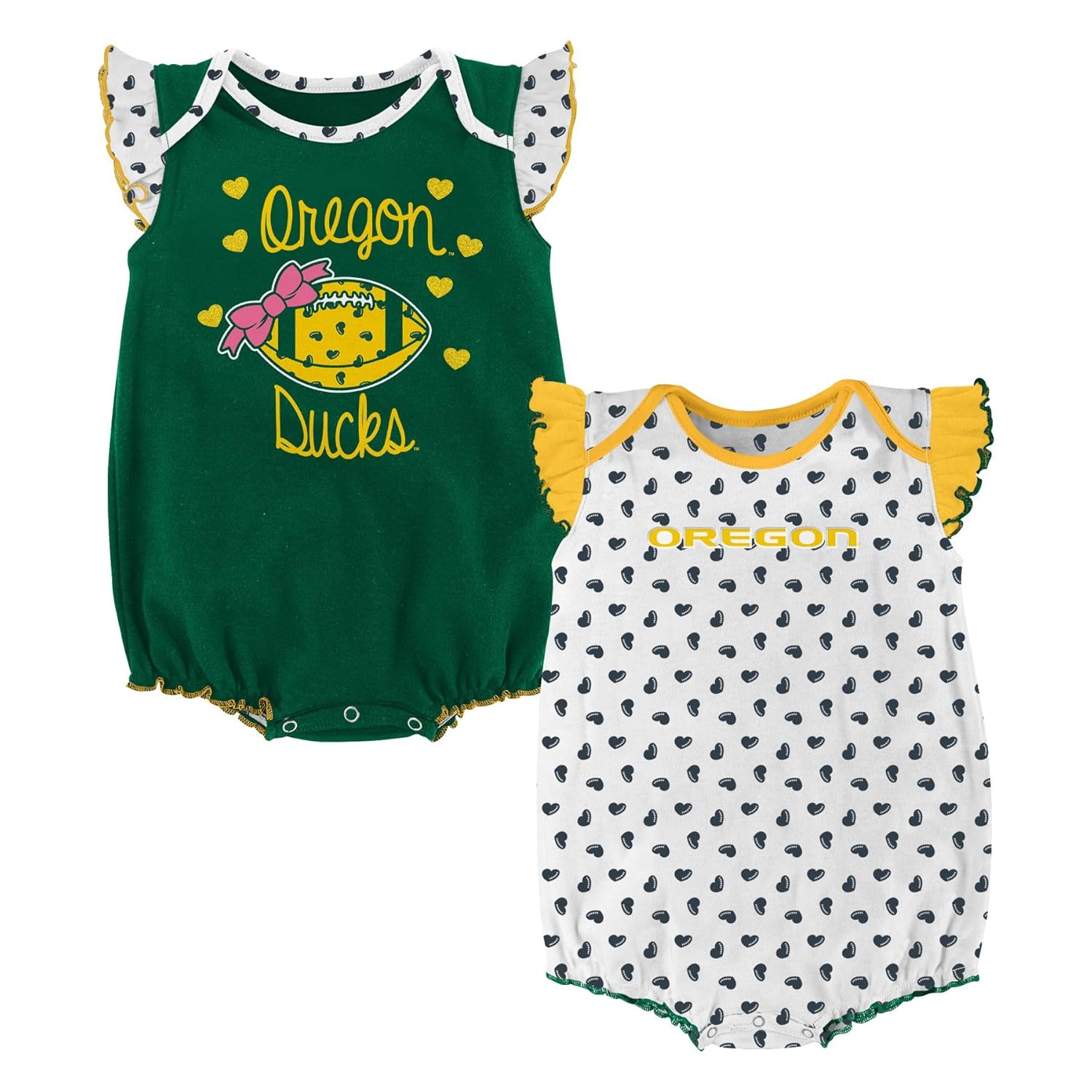 NCAA by Outerstuff NCAA boys Heart Fan 2 Piece Onesie Set