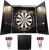 Ruthless Home Darts Centre LED Light Cabinet Dartboard 2 Darts USB