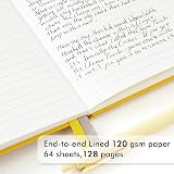 feela A5 Notebooks Multipack 3 Pack Ruled 128 Pages 21x13cm Yellow Orange view 3