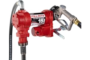 Fill-Rite FR610H 115V 15 GPM Fuel Transfer Pump w/Discharge Hose & Manual Nozzle
