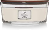 WoodWick Ellipse Linen Scented Candle with Hearthwick Flame 50 Hr