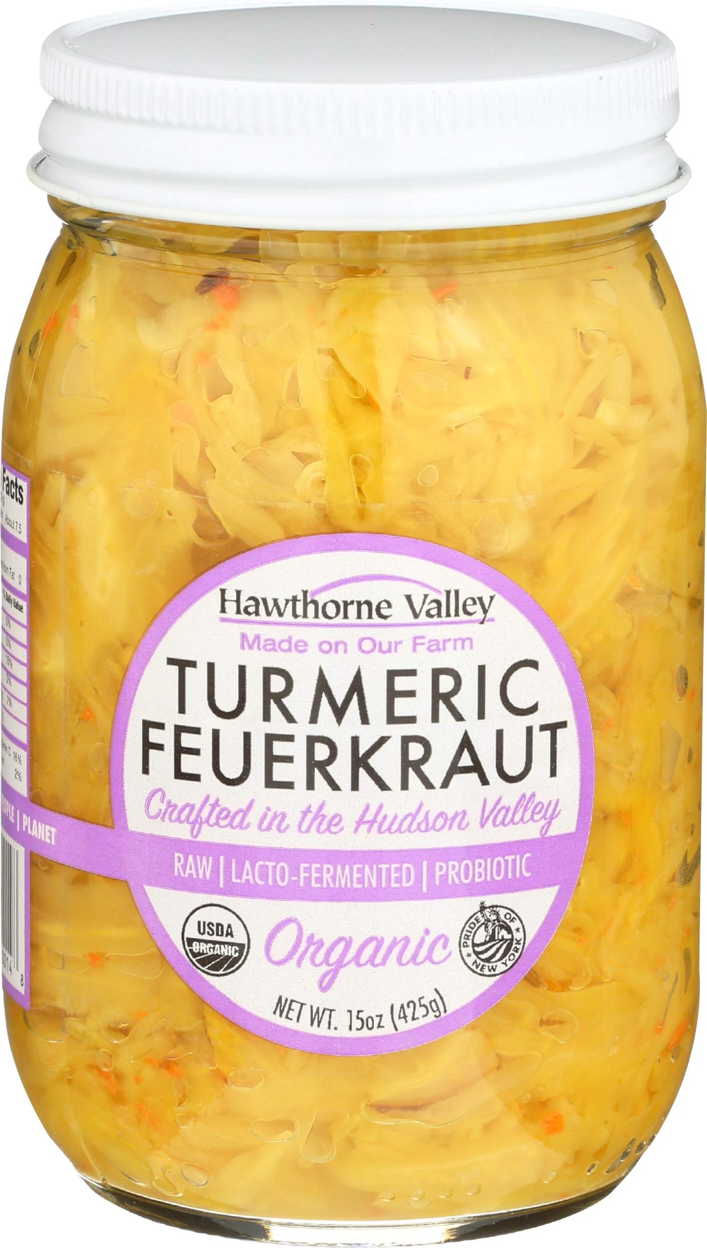 Hawthorne Valley, Sauerkraut Curry Raw Organic, 15 Ounce