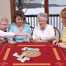 2F22E Mahjong Mat with Rules Card, Noise Reduction