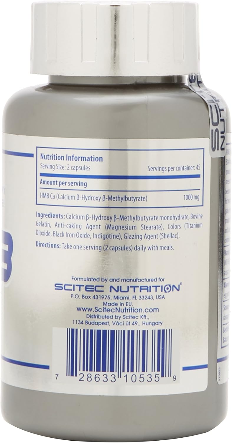 Scitec Nutrition HMB B-Hydroxy, B-Methylbutyrate Capsules - 90 Caps, 90 count (Pack of 1) - Image 3