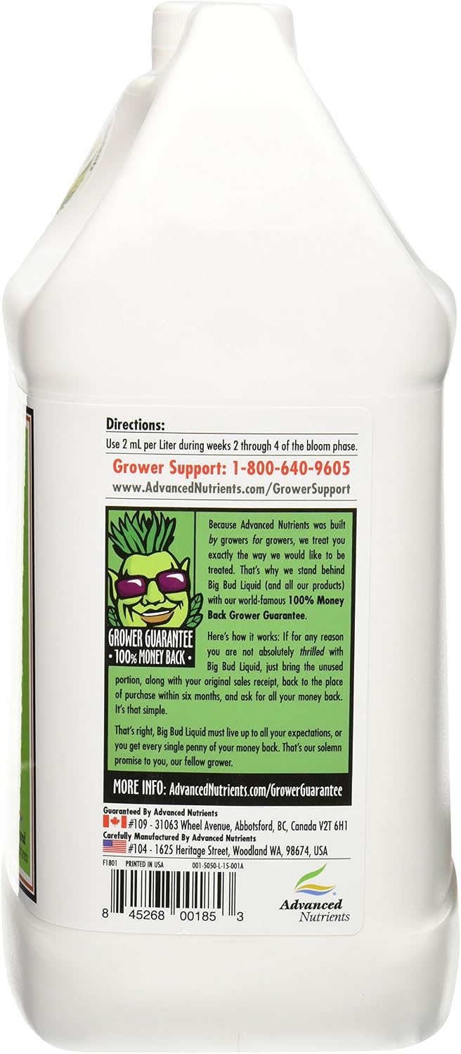 Advanced Nutrients Big Bud Liquid Fertilizer, 4 Liter, Brown, Brown/A - Image 3