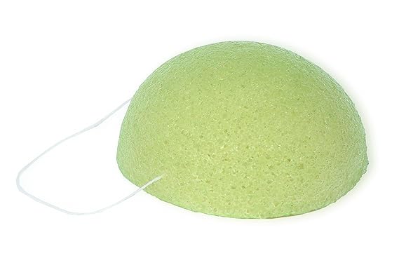 Kami Konjac Face Sponges-Aloevera-Round -Green