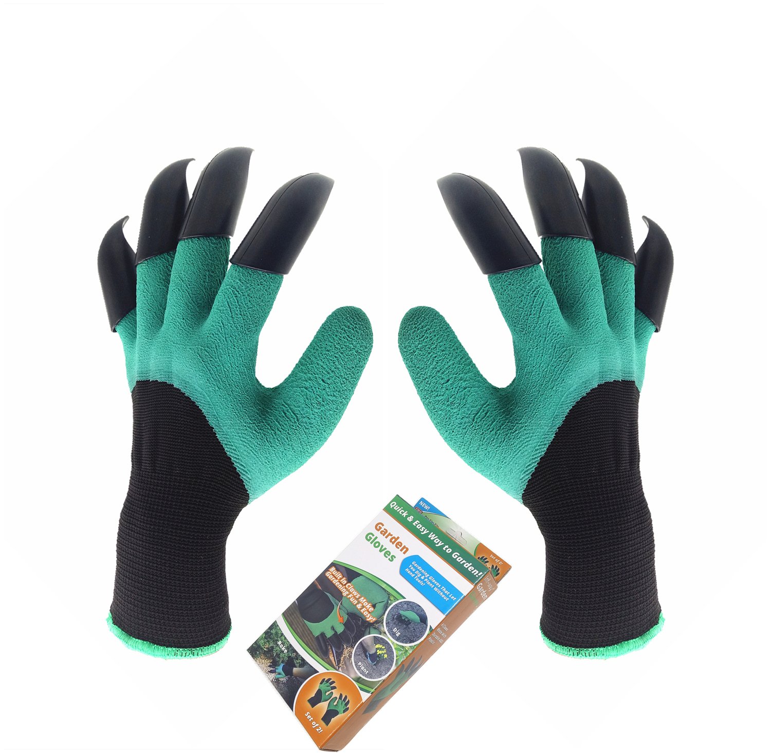Garden Genie Gloves Inf Way Both Hand Claws Gardening Gloves Quick Easy To Dig Plant Safe For Rose Pruning As Seen On Tv Right Left Claw 1 Pair Buy
