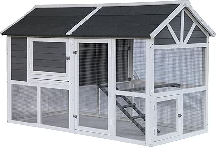 Aleko dxh041 Multi Nivel Granero Madera de Pino Estilo gallinero o