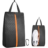 TOBWOLF Golf Shoes Bag, Smell-Proof &amp; Waterproof Cleat Bag for Travel | Keeps Dirty Shoes Off Clean Gear, With Smooth Zipper &amp; Carry Handle, Fits Shoes Up to Size 14, Ideal for Golf, Soccer &amp; Gym