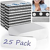 EcoEarth - Blank Name Tags with Strong Magnetic Backing - 1x3in, 25 PK - ID Badge Holders with Premium Neodymium Magnets - Customizable & Reusable Badges with Round Corners