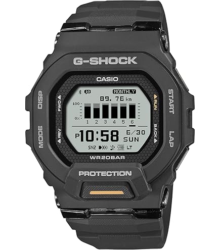 Amazon.com: G-Shock Men's GBD200 Square Case Watch Black