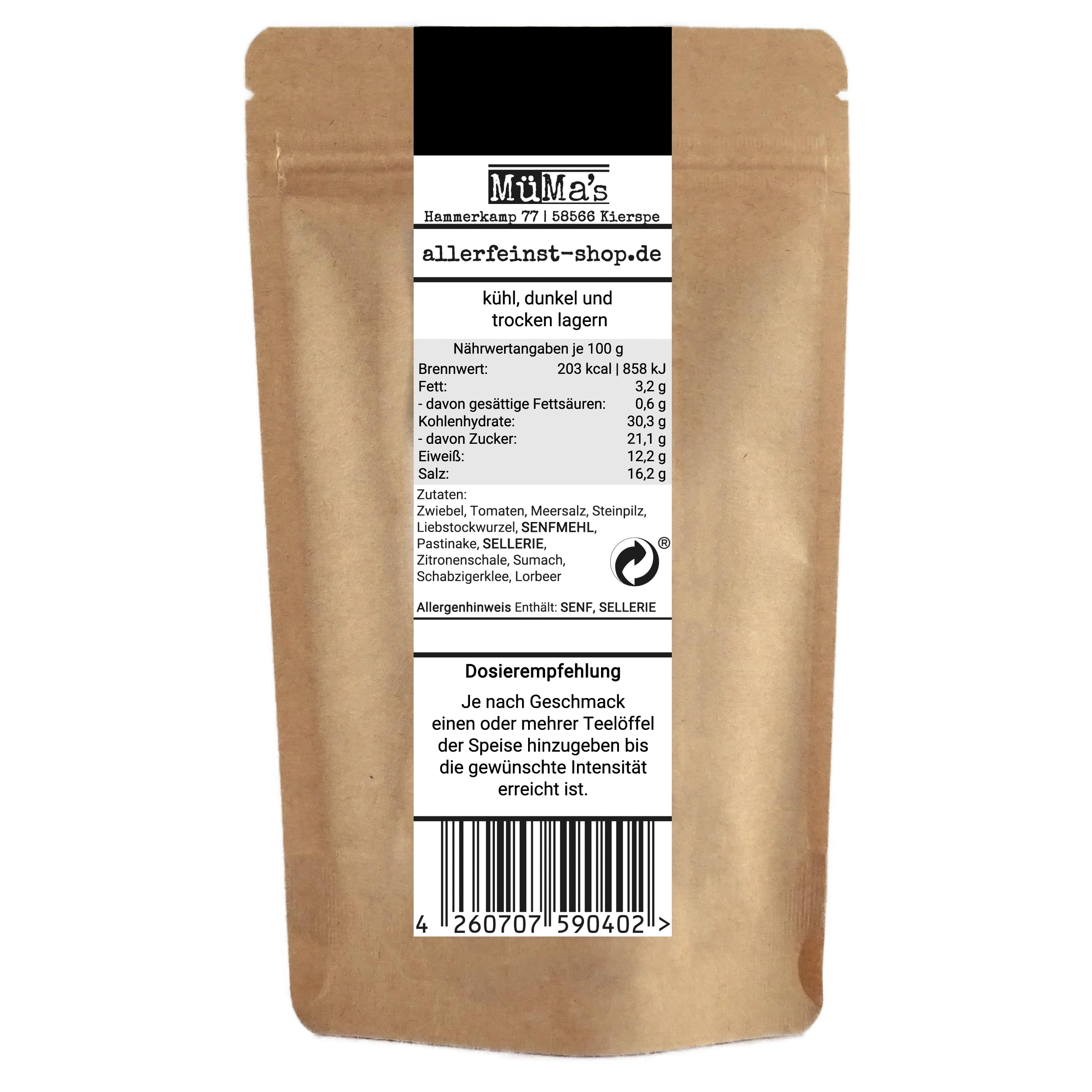 allerFeinst! - Umami Gewürzzubereitung - ohne Glutamat - Würzig Alleswürzer Gewürz Allrounder, 1er Pack (1 x 100g) 8