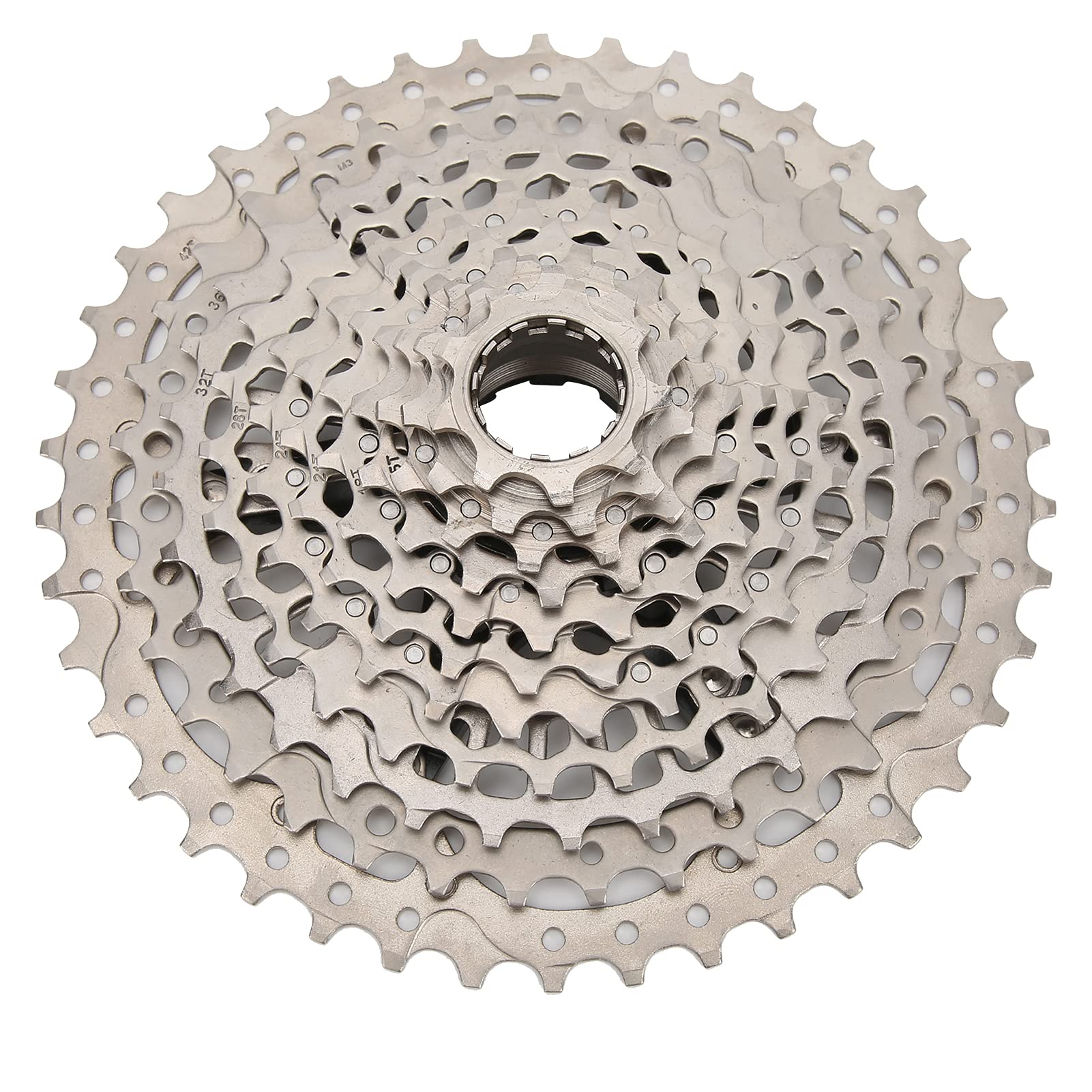 Keenso High Strength Steel Cassette for Mountain Bikes, 11-Speed Freewheel Sprocket, 9-42T Gear Range, compatible with SHIMANO/SRAM, for Trail Rides, Gravel Roads, and Tough Terrain