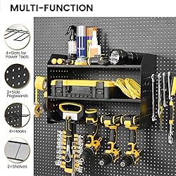TRZZ Power Tool Organizer Wall Mount, 3-Layer Drill