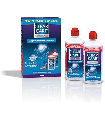 Amazon.com: Clear Care Cleaning & Disinfecting Solution Twin Pack