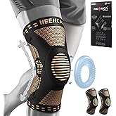 NEENCA 2 Pack Knee Braces for Knee Pain, Compression Knee Sleeves with Patella Gel Pad & Side Stabilizers, Knee Support for Men Women, Meniscus Tear, Arthritis, Joint Pain, ACL,PCL,MCL,Runner, Workout