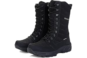 FW FRAN WILLOR Women's Waterproof Winter Snow Boots Warm Comfortable with Side Zipper - 2025 Fashion Lightweight Hiking boots for Cold Weather Insulated Mid Calf Military Booties