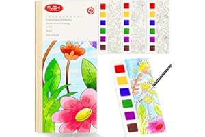 FQKIOMY Water Coloring Book,Paint with Water Books for Kids Ages 3-5,Watercolor Painting Book for Toddlers 4-6,Creative Arts and Crafts & Airplane Travel Essentials for Boys Girls
