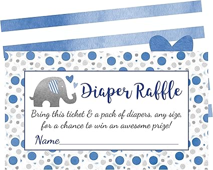party city diaper raffle tickets