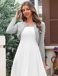 OmicGot Womens Summer Long Sleeve Bolero Shrug for