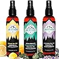 Lumi Outdoors Natural Shoe Deodorizer Spray 3 Pack Bundle - Lemon Eucalyptus, Citrus Tea Tree, Lavender Tea Tree